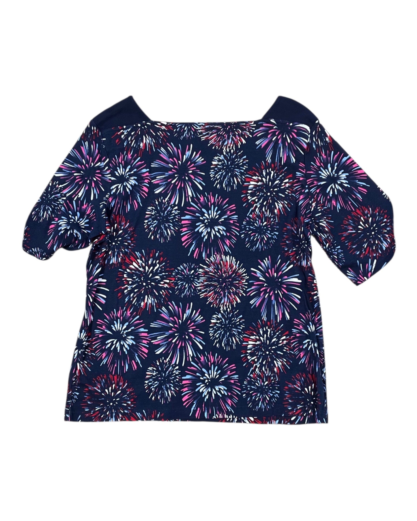 Top Ss By Croft And Barrow In Navy, Size:1X