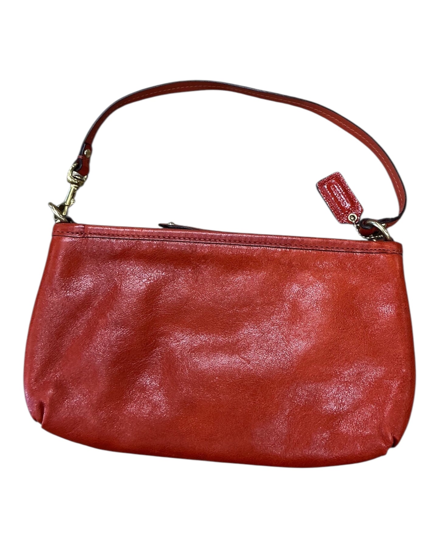 Handbag Designer By Coach In Orange, Size:Small