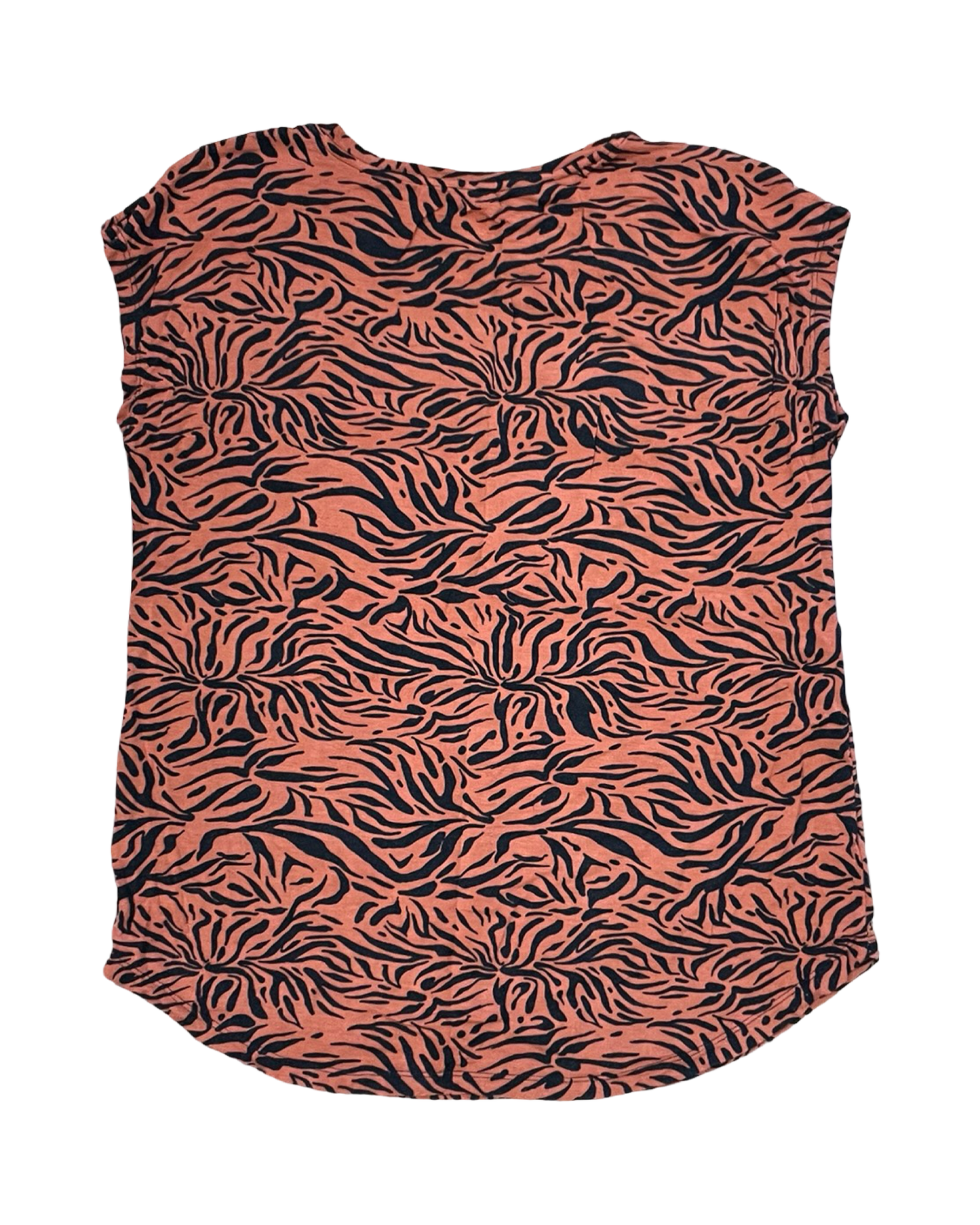 Top Ss By Cuddl Duds In Black & Orange, Size:Xs
