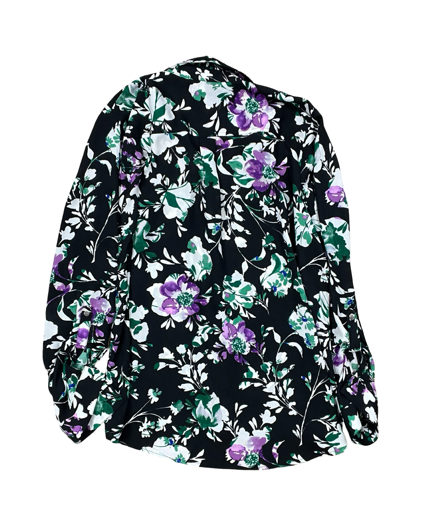 Blouse Ls By Apt 9 In Black & Green, Size:Xl