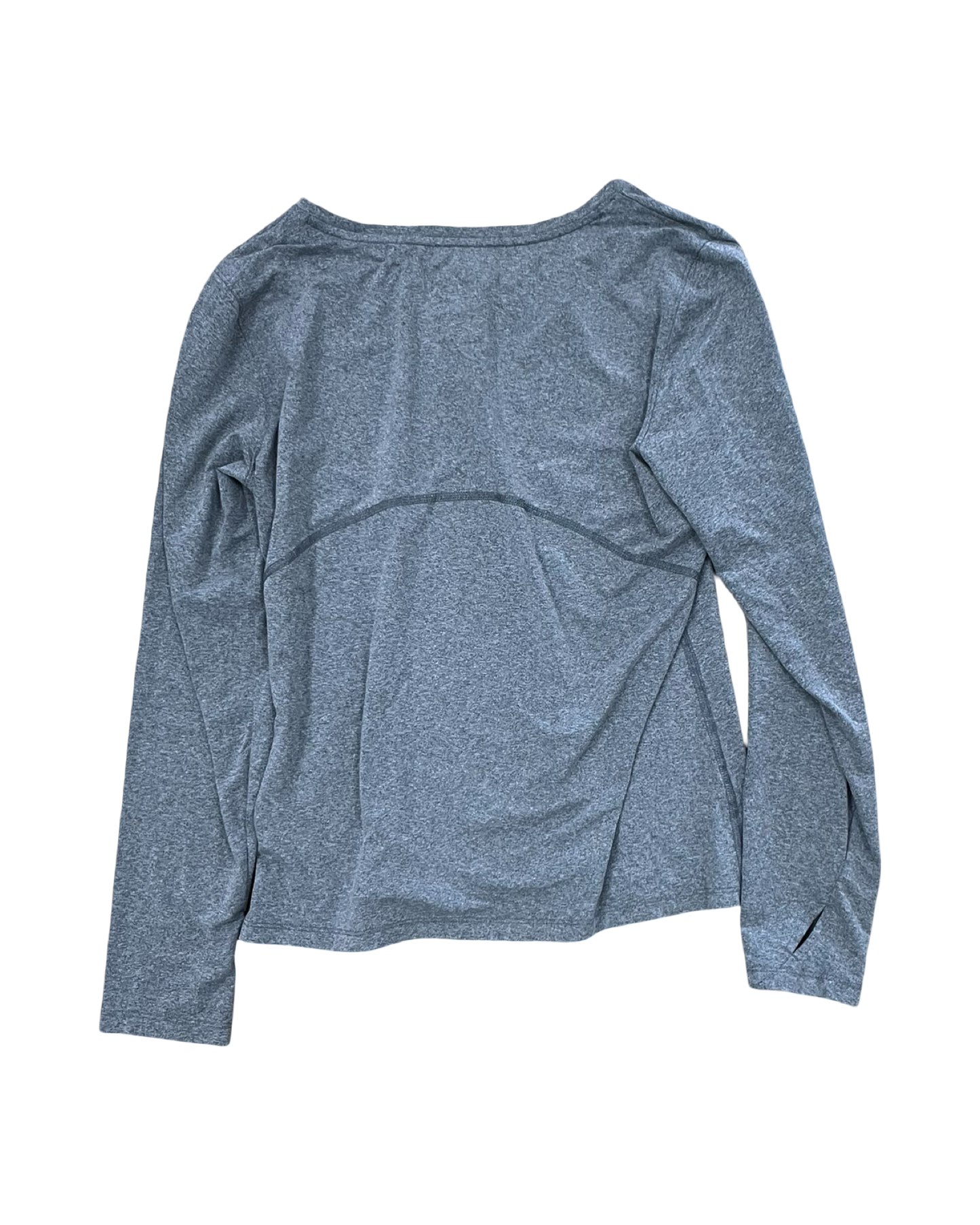 Athletic Top Ls Crewneck By All In Motion In Grey, Size:M