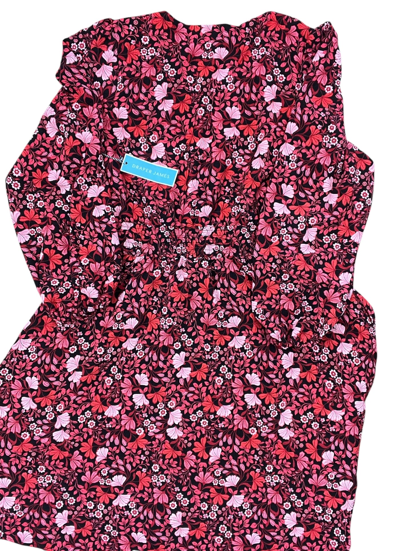 Dress Casual Midi By Draper James In Black & Red, Size:Xl