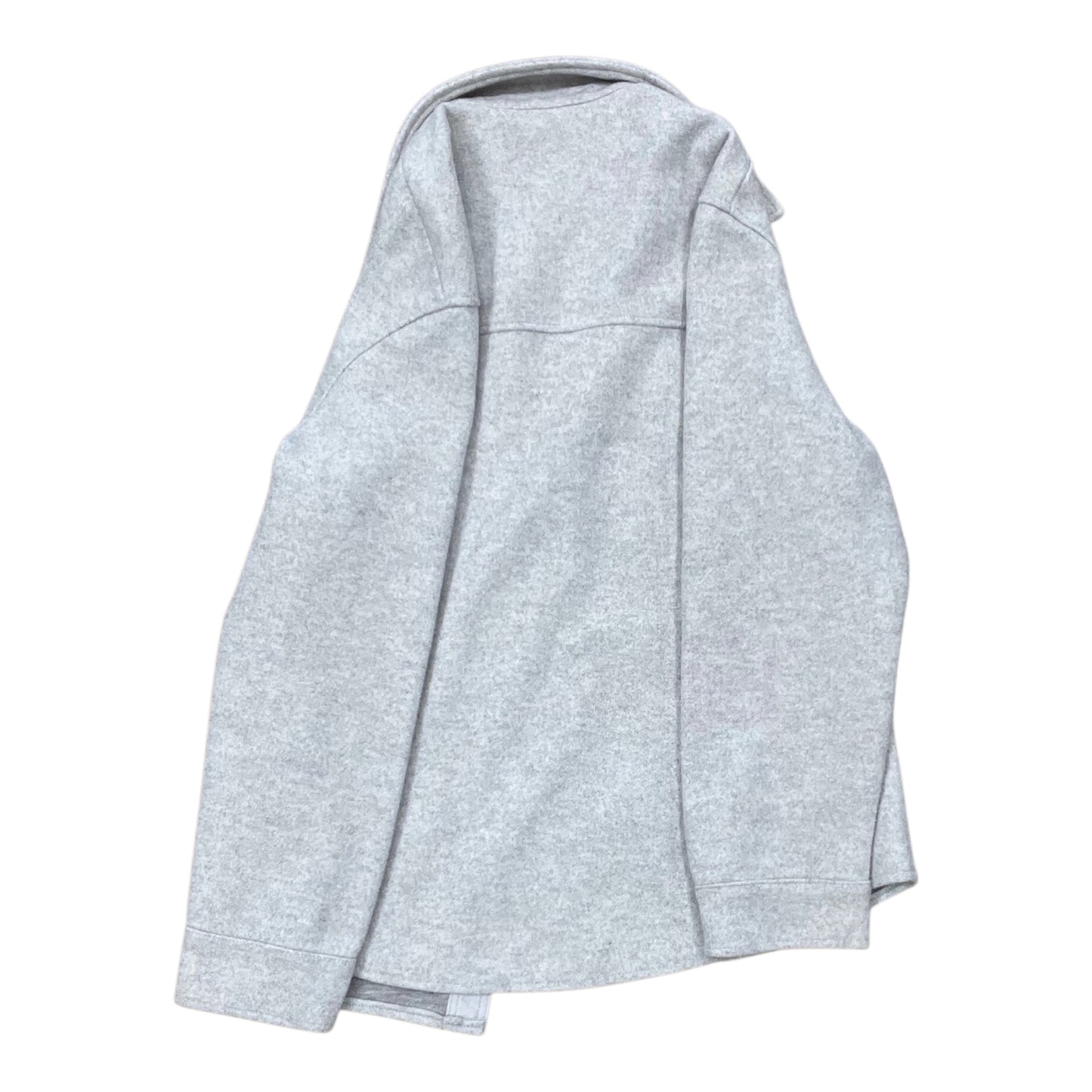 Jacket Shirt By Clothes Mentor In Grey, Size:M
