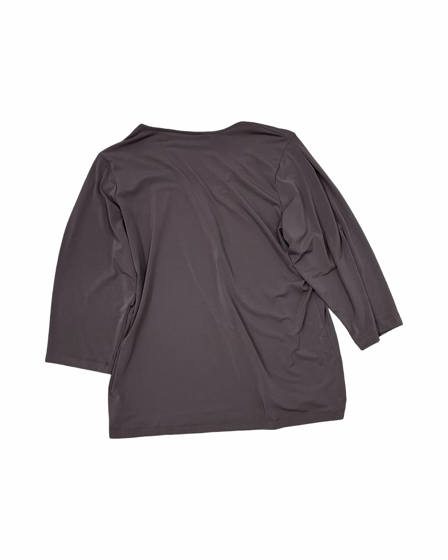 Top Ls By Susan Graver In Brown, Size:S