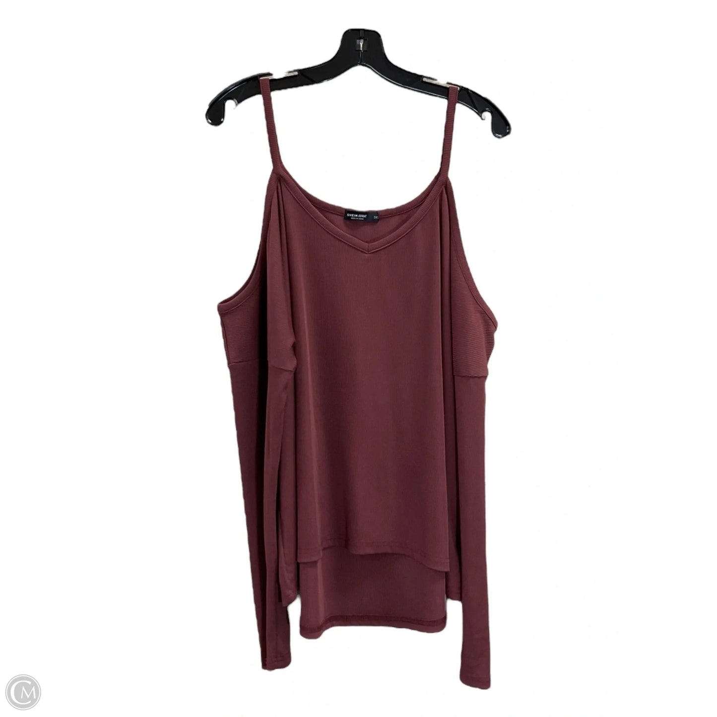 Top Long Sleeve By Shein In Brown, Size: 3x