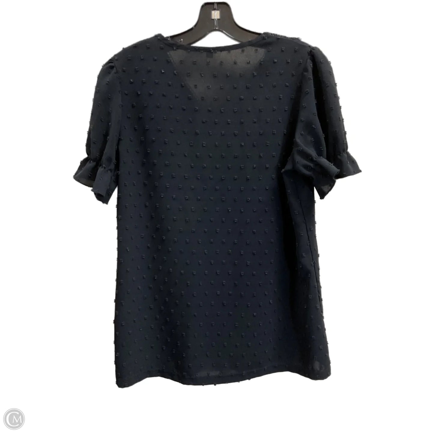 Top Short Sleeve By Clothes Mentor In Black, Size: S