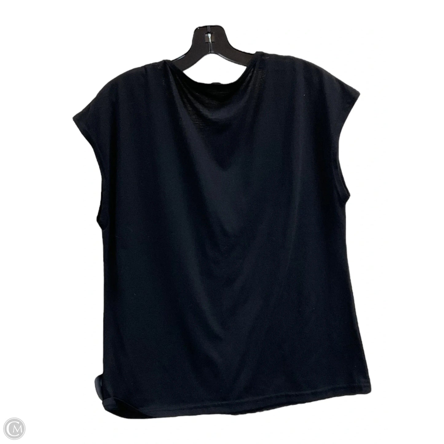 Top Short Sleeve By Shein In Black, Size: M