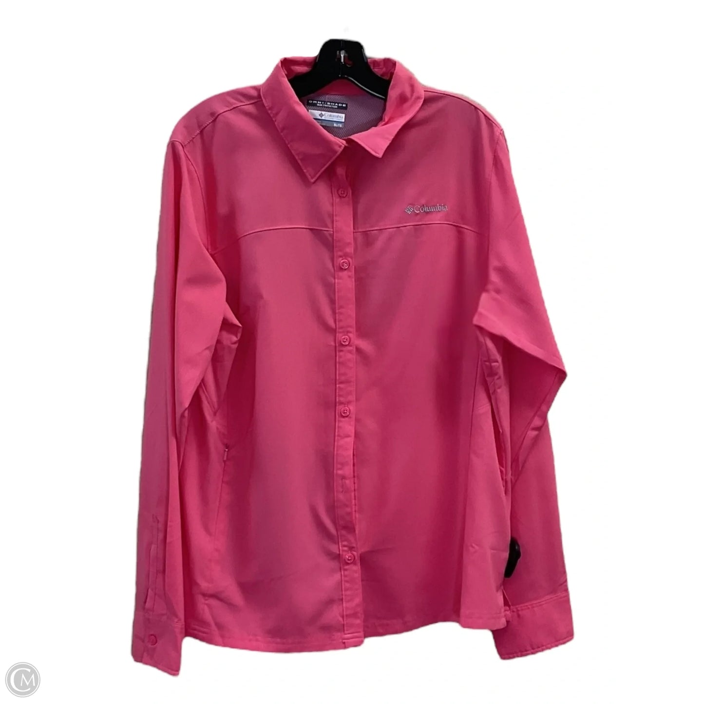 Blouse Long Sleeve By Columbia In Pink, Size: Xl