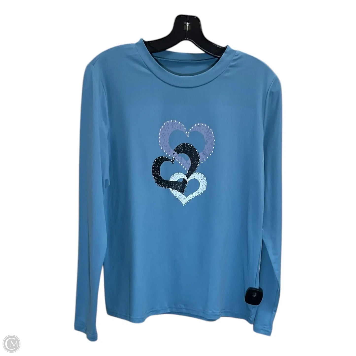 Top Long Sleeve By Shein In Blue, Size: M