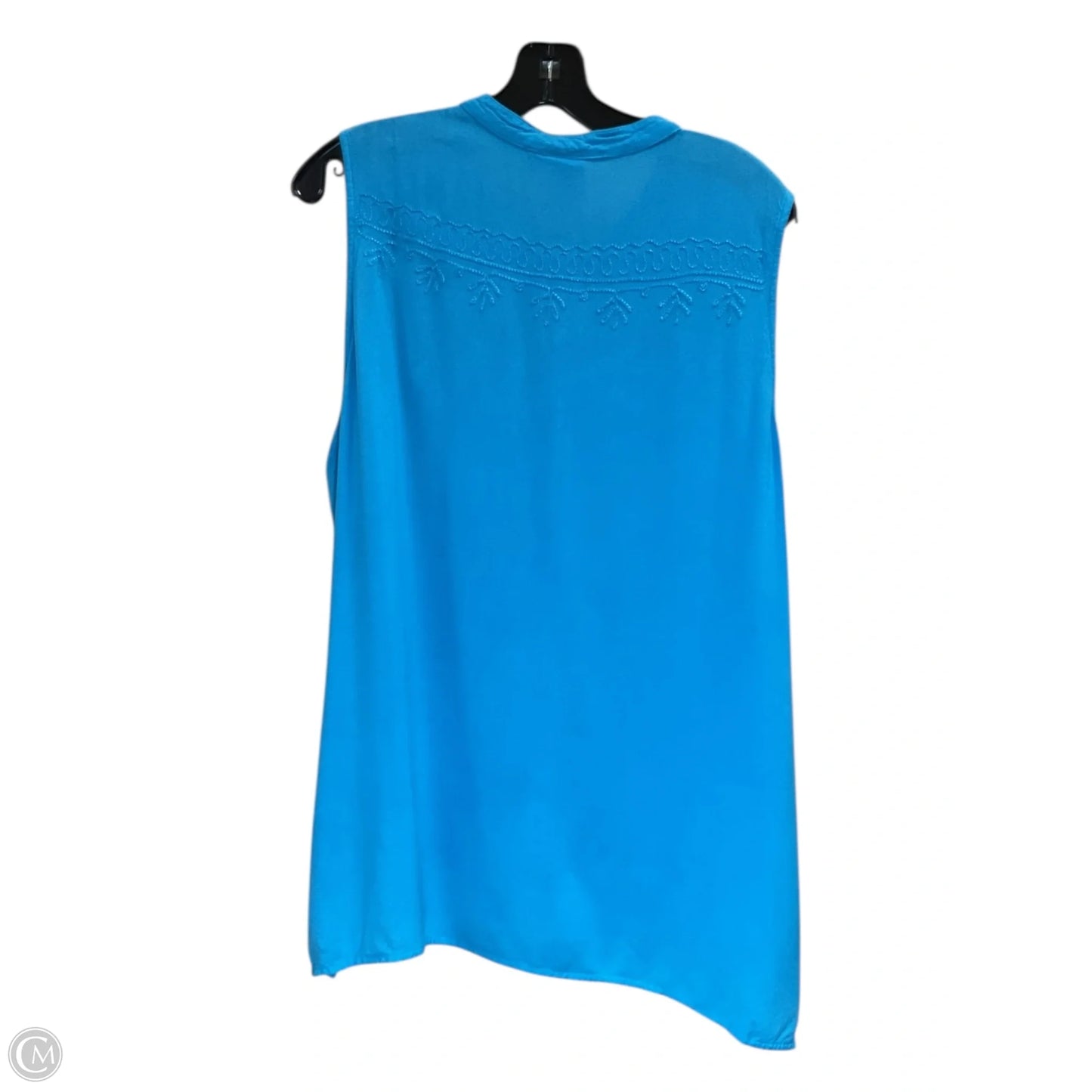 Blouse Sleeveless By Parsley & Sage In Blue, Size: 1x