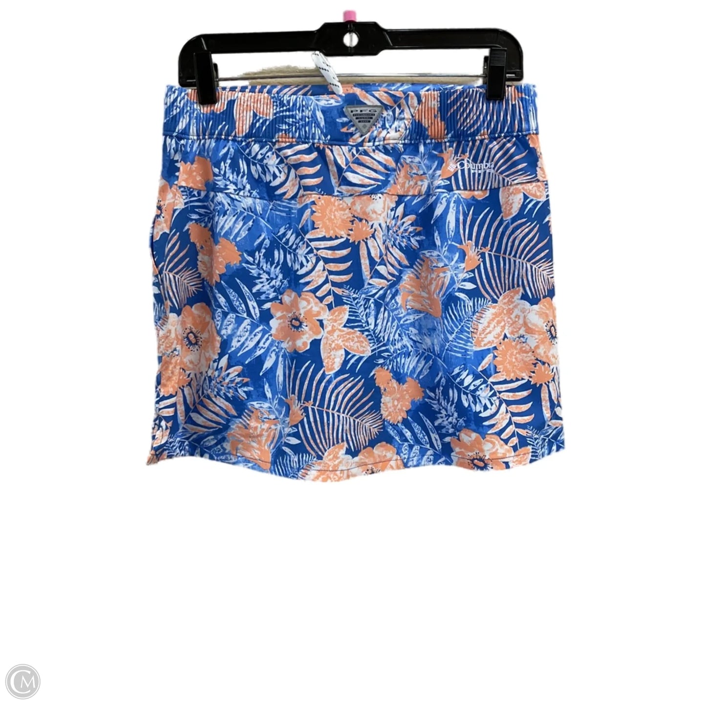 Athletic Skort By Columbia In Blue & Orange, Size: S