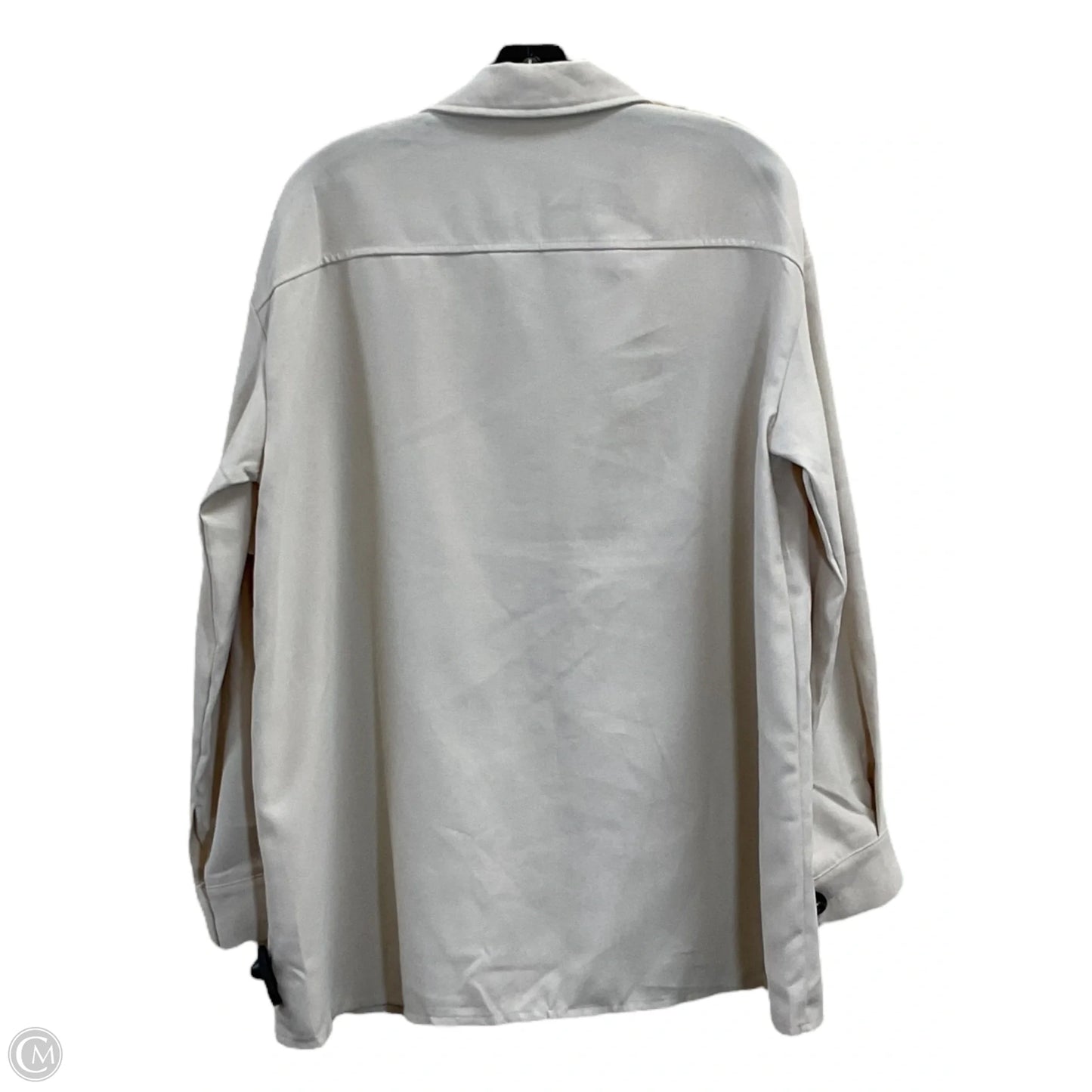 Jacket Shirt By Shein In Cream, Size: S