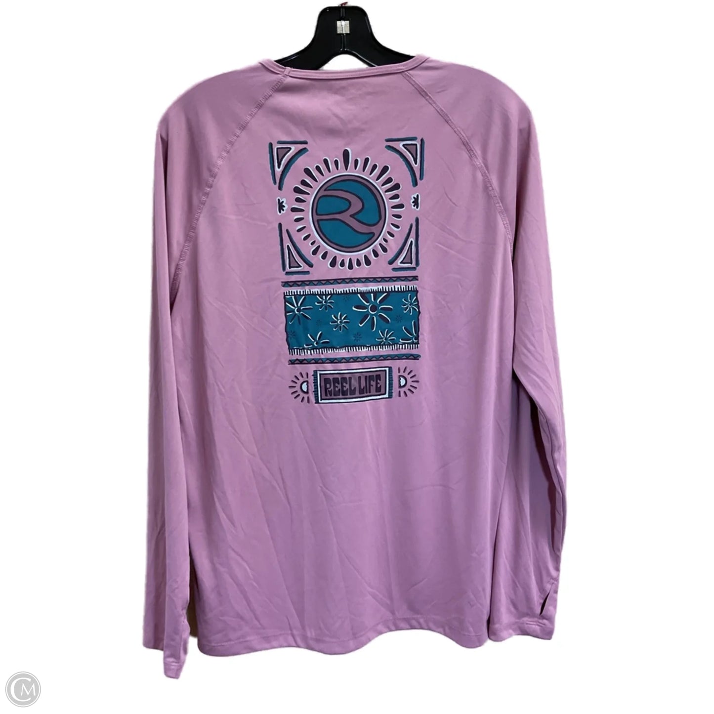 Top Long Sleeve By Clothes Mentor In Pink, Size: Xl