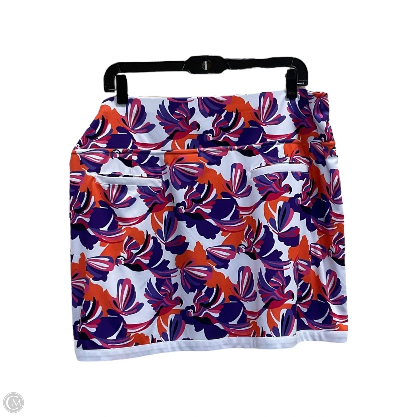 Athletic Skort By Clothes Mentor In Orange & Purple, Size: 1x