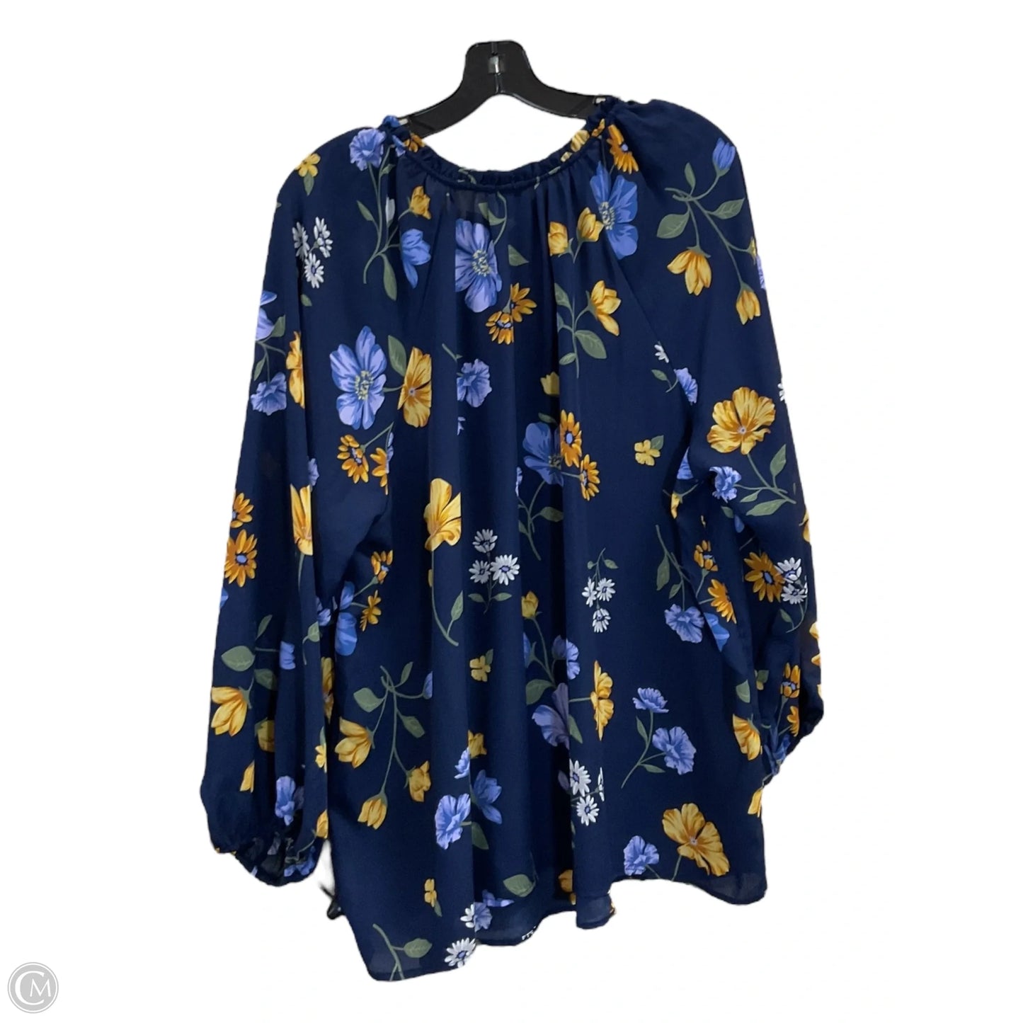 Top Long Sleeve By Old Navy In Navy, Size: 2x
