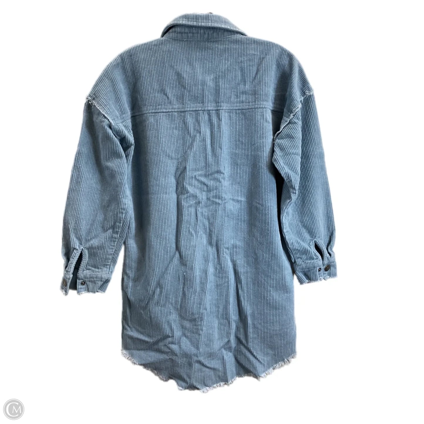 Jacket Shirt By Bohme In Blue, Size: M