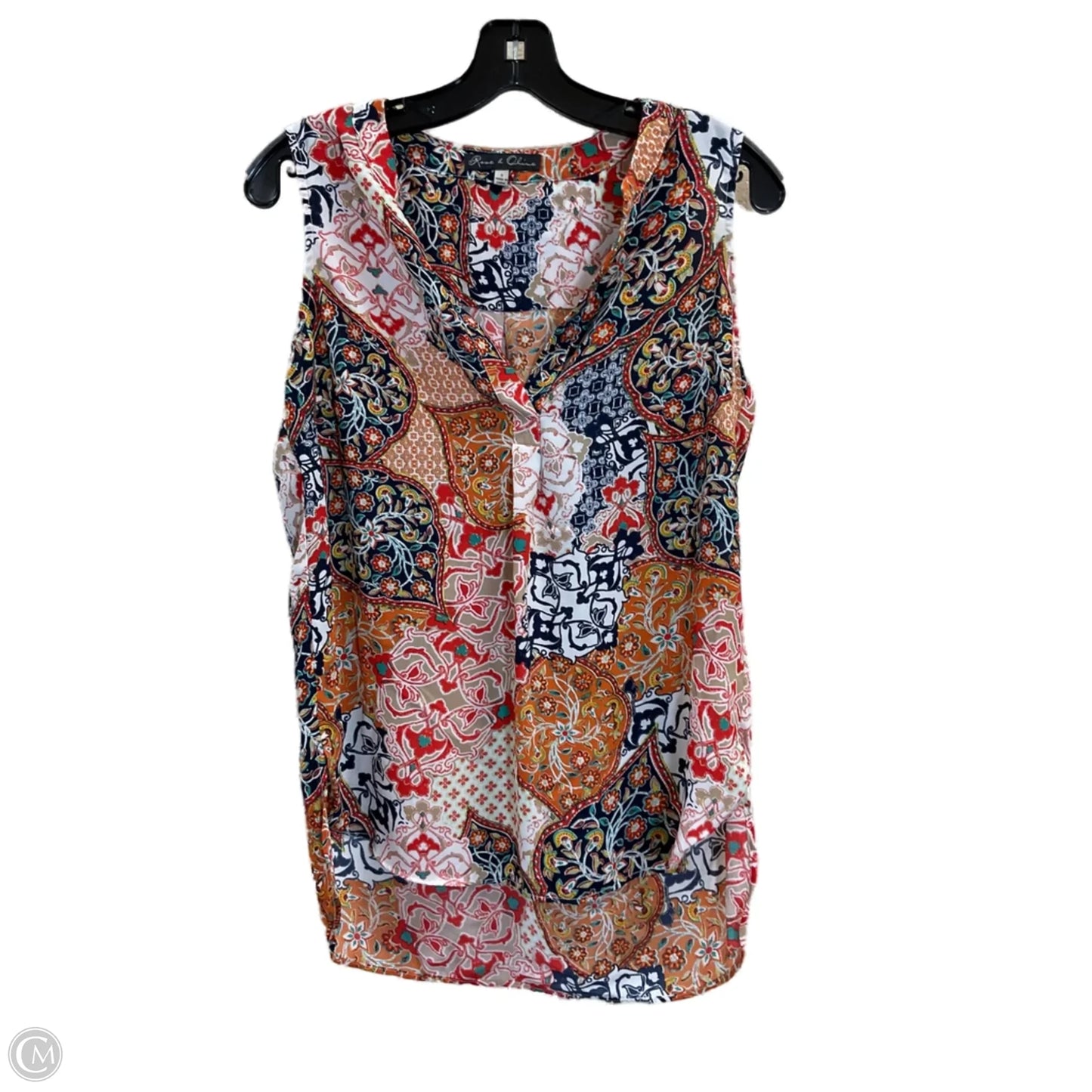 Top Sleeveless By Rose And Olive In Multi-colored, Size: S