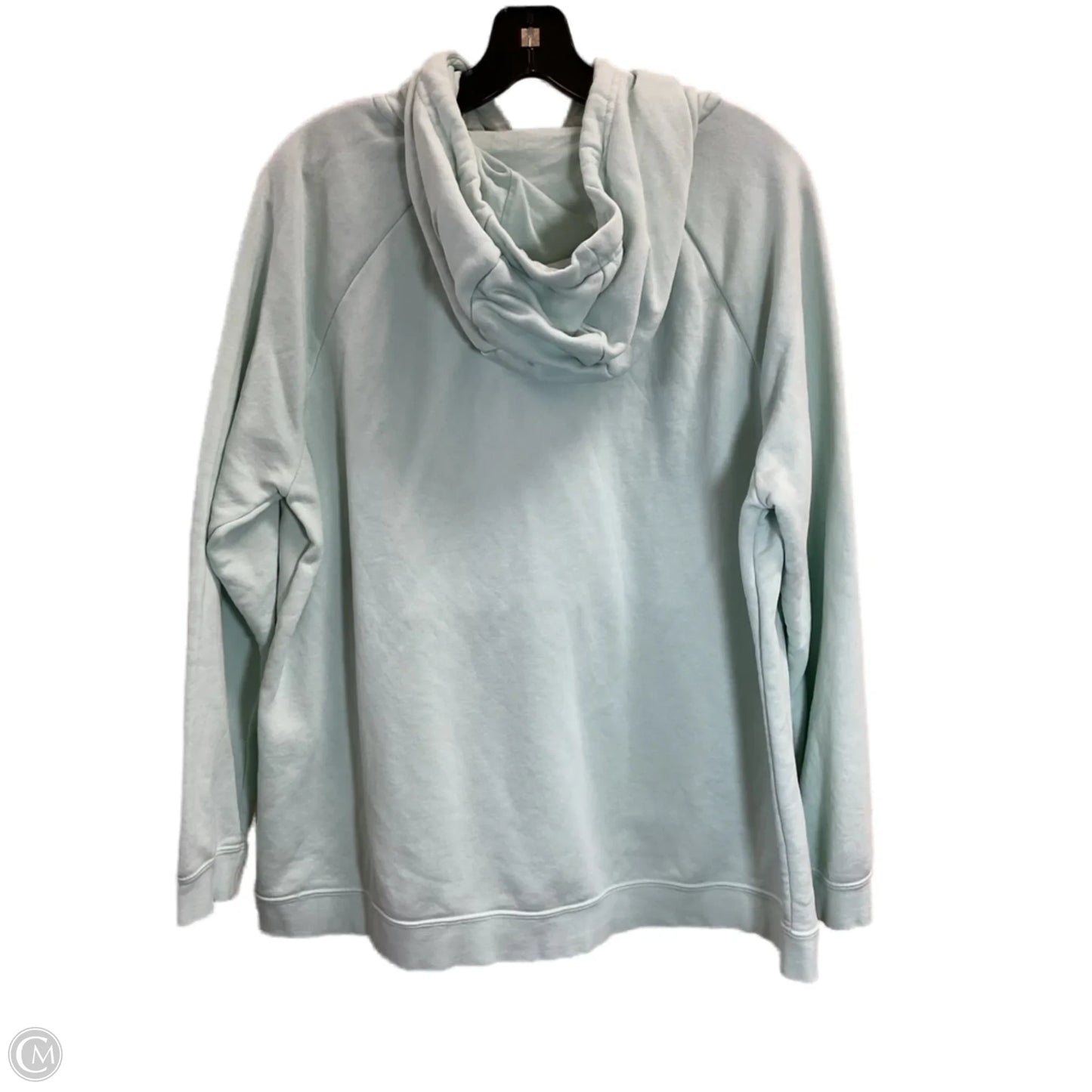 Sweatshirt Hoodie By Nike In Green, Size: 1x