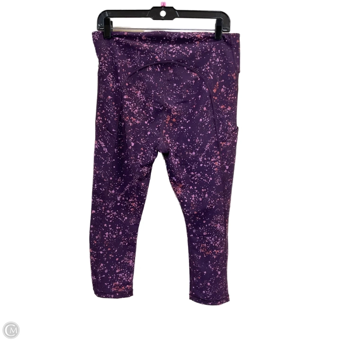 Athletic Leggings Capris By Athleta In Purple, Size: L