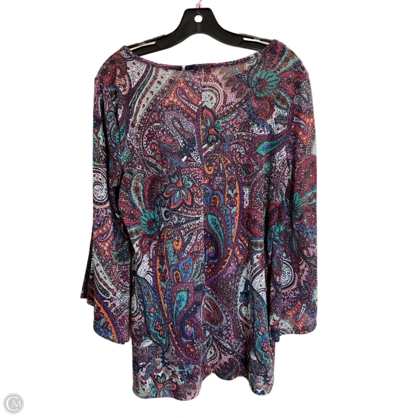 Top Long Sleeve By Cocomo In Red, Size: L