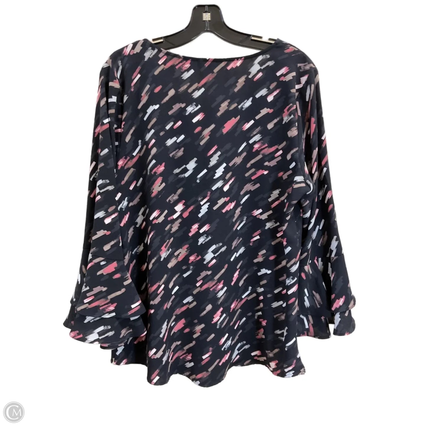 Top Long Sleeve By Apt 9 In Black, Size: L