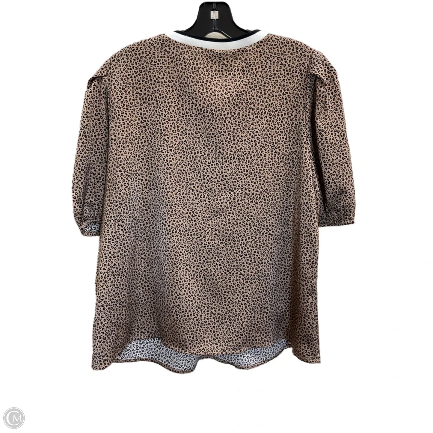 Top Short Sleeve By Thml In Animal Print, Size: L