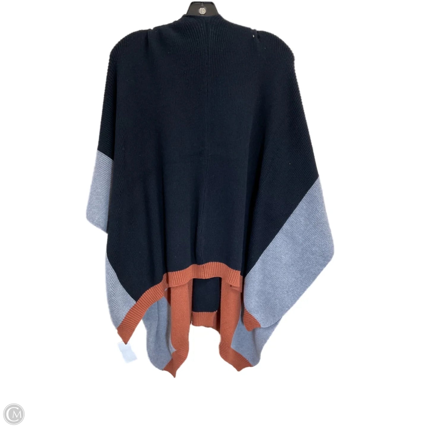 Shawl By Clothes Mentor In Black & Grey, Size: Xl
