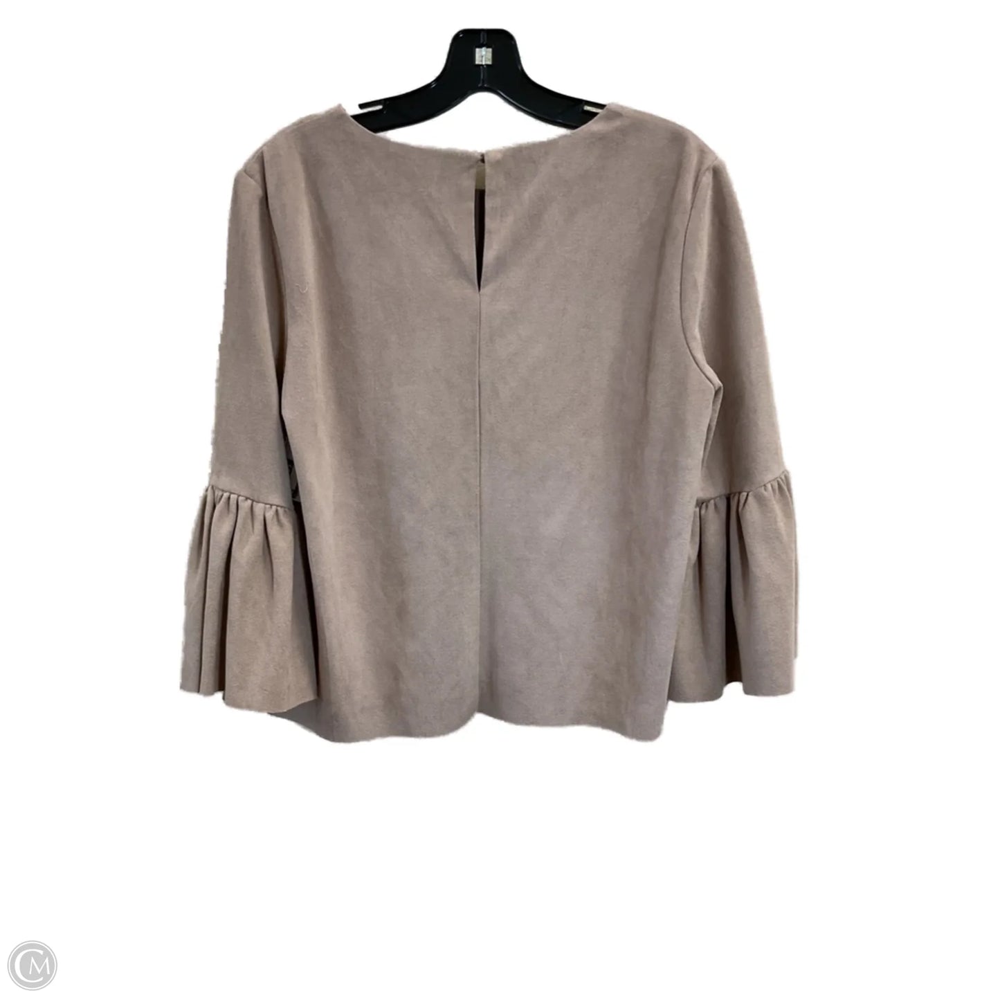 Top 3/4 Sleeve By Clothes Mentor In Tan, Size: M