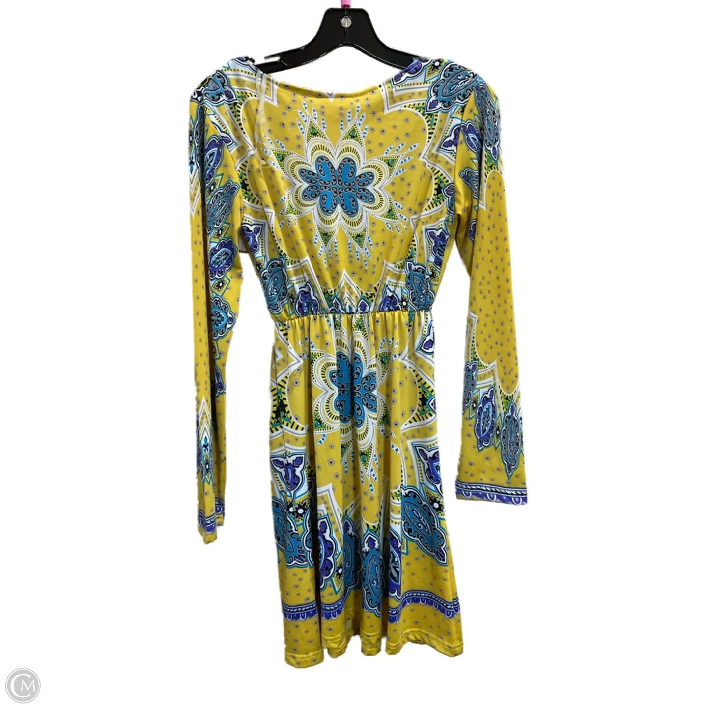Dress Casual Midi By Shes Cool In Yellow, Size: S