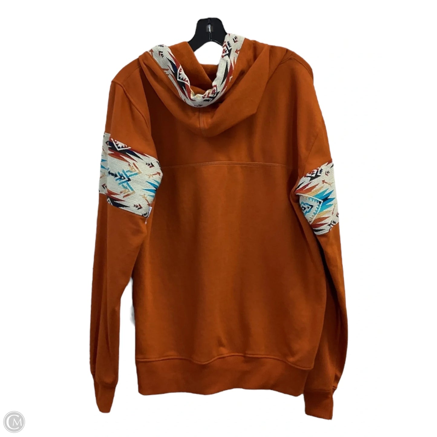 Sweatshirt Hoodie By Clothes Mentor In Orange, Size: M