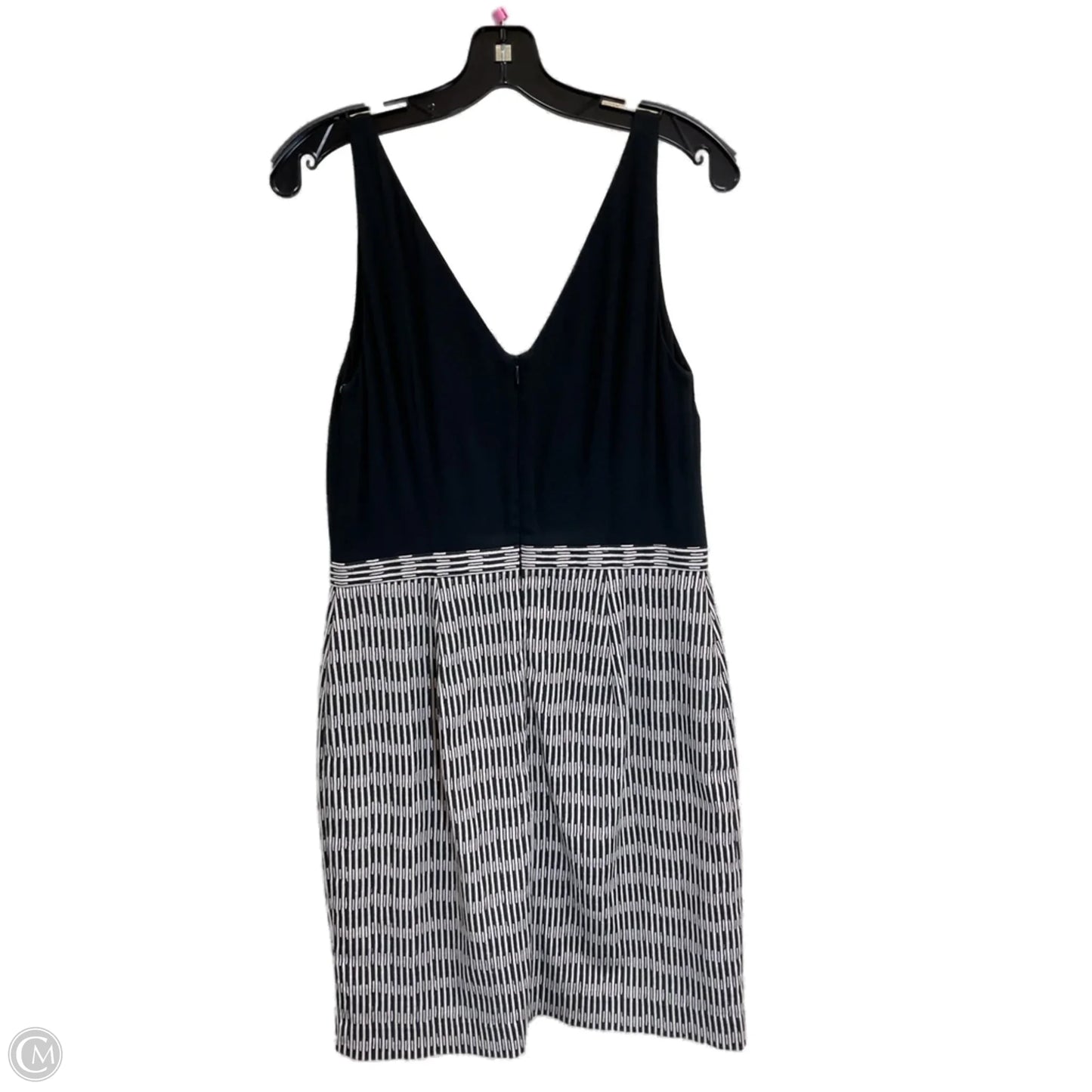 Dress Work By Loft In Black & Cream, Size: S
