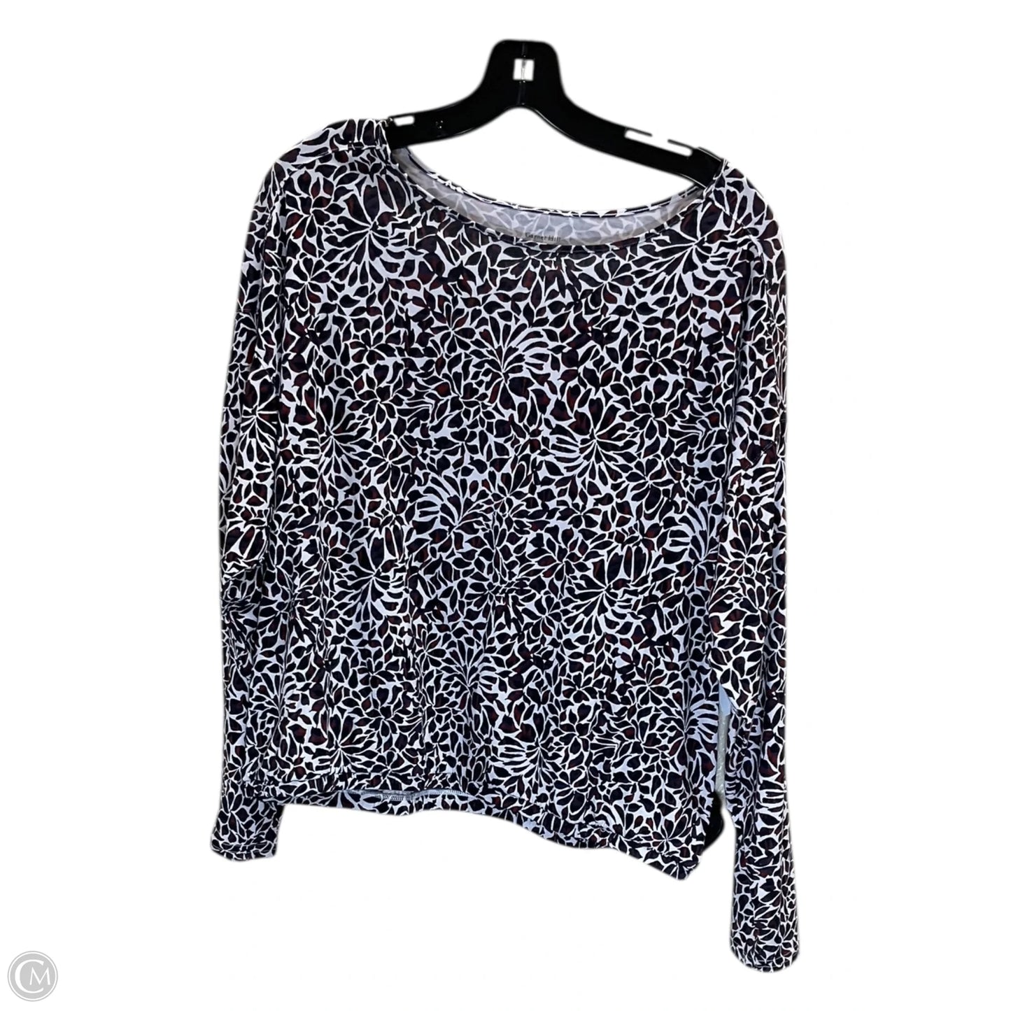 Top Long Sleeve By Garnet Hill In Multi-colored, Size: L