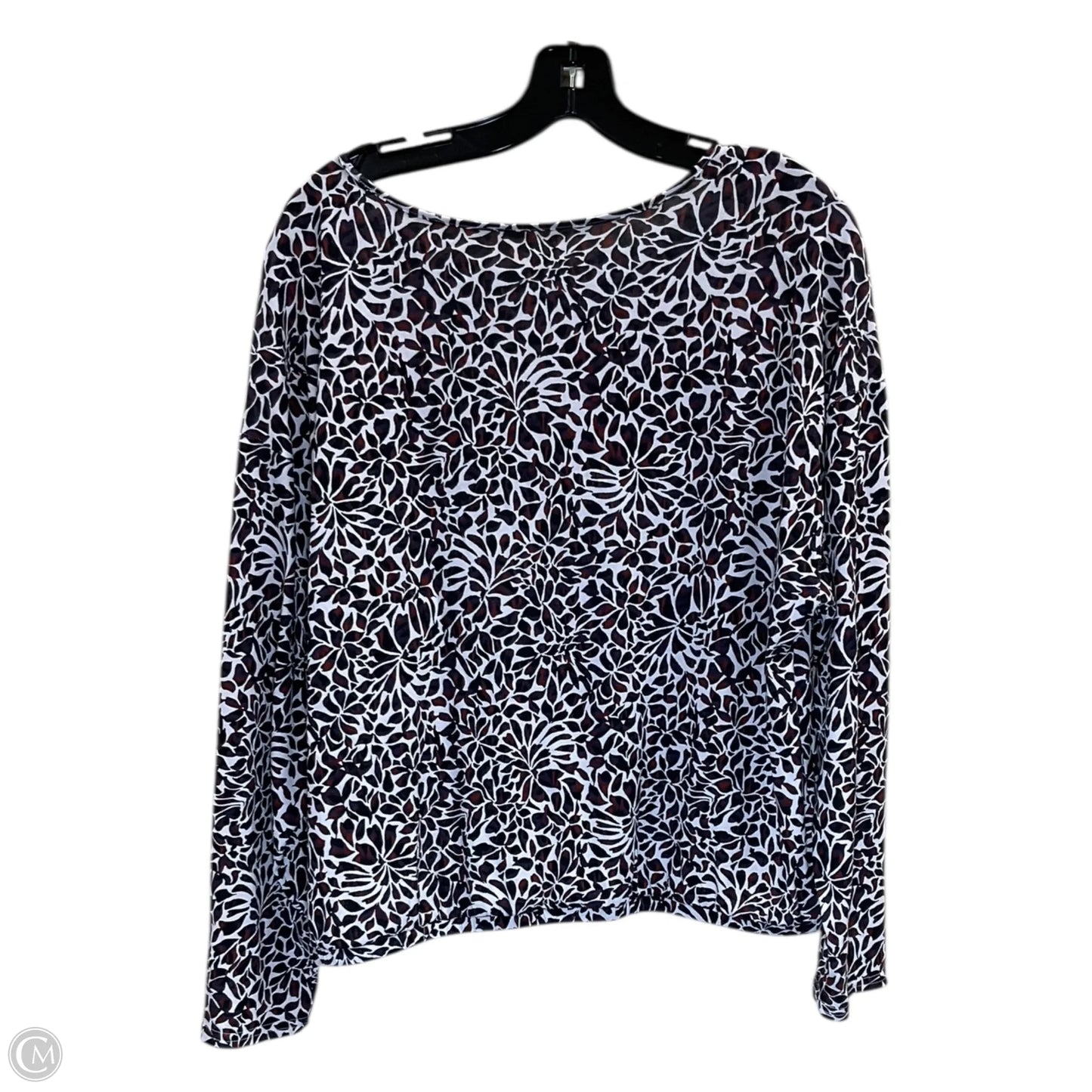 Top Long Sleeve By Garnet Hill In Multi-colored, Size: L