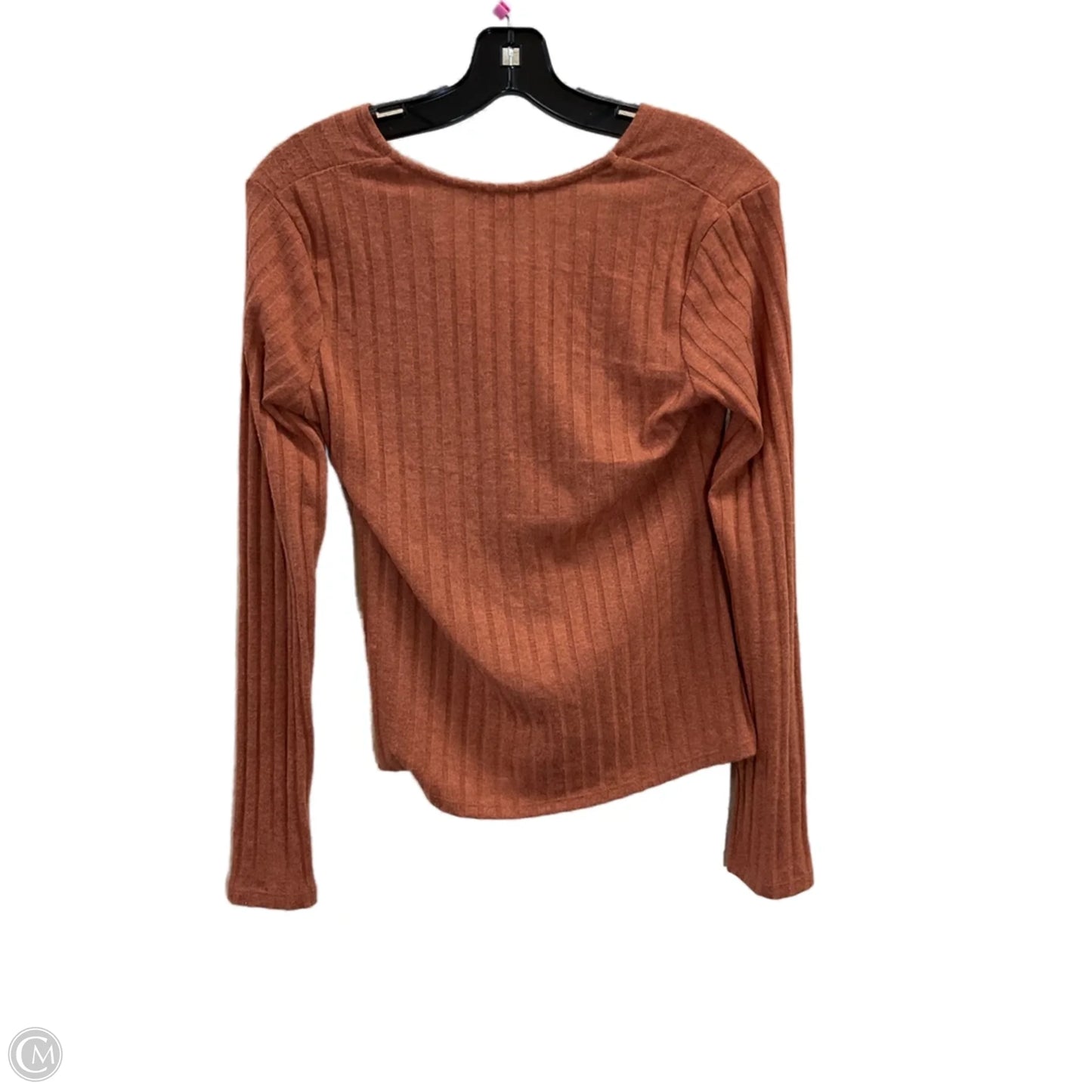 Top Long Sleeve By Clothes Mentor In Brown, Size: M