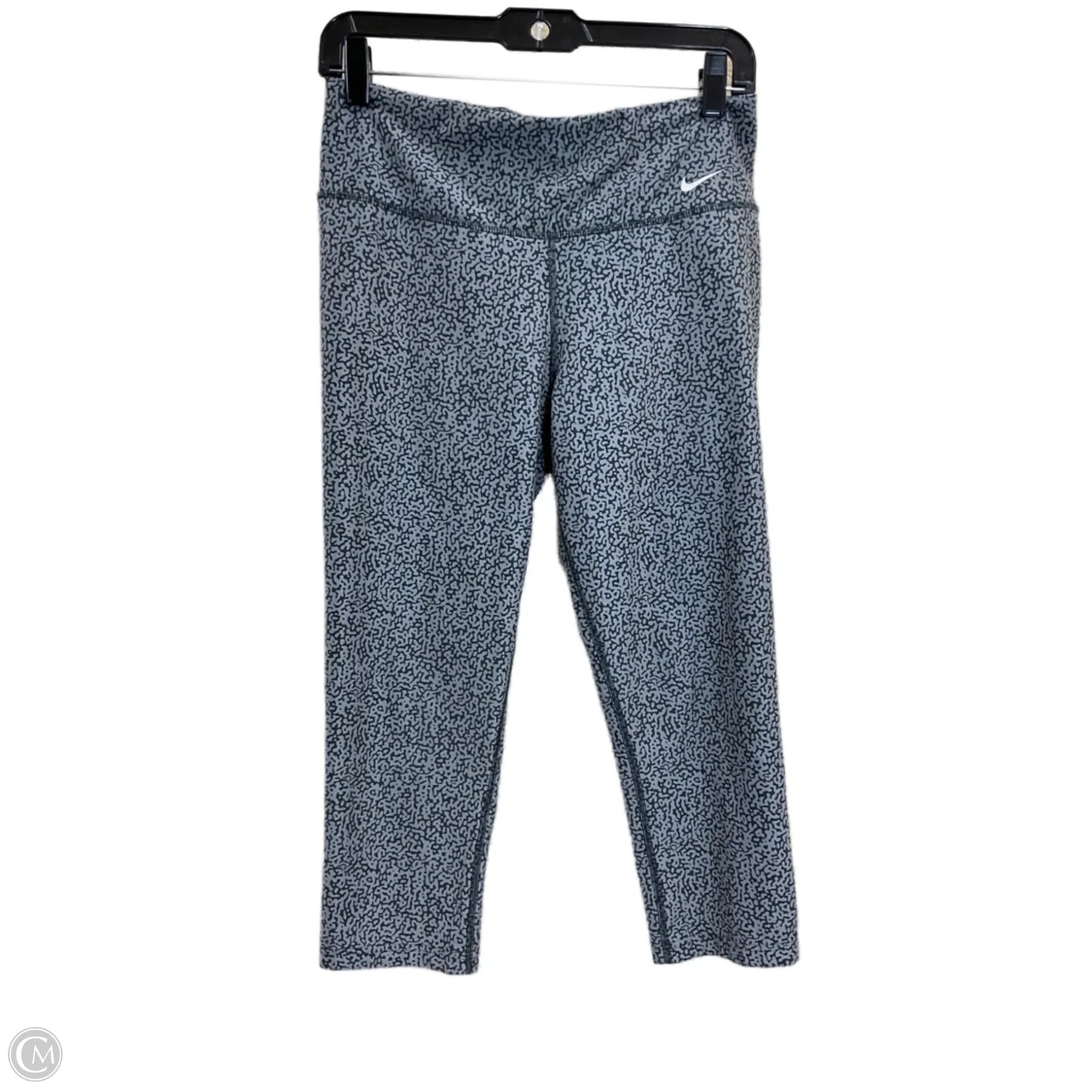Athletic Leggings Capris By Nike In Grey, Size: M