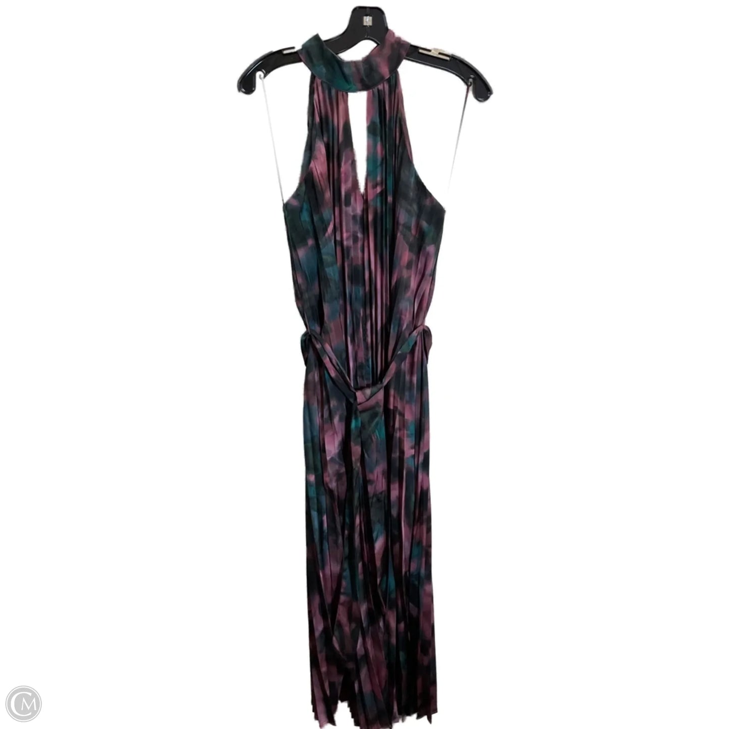 Dress Casual Maxi By Clothes Mentor In Green & Pink, Size: M