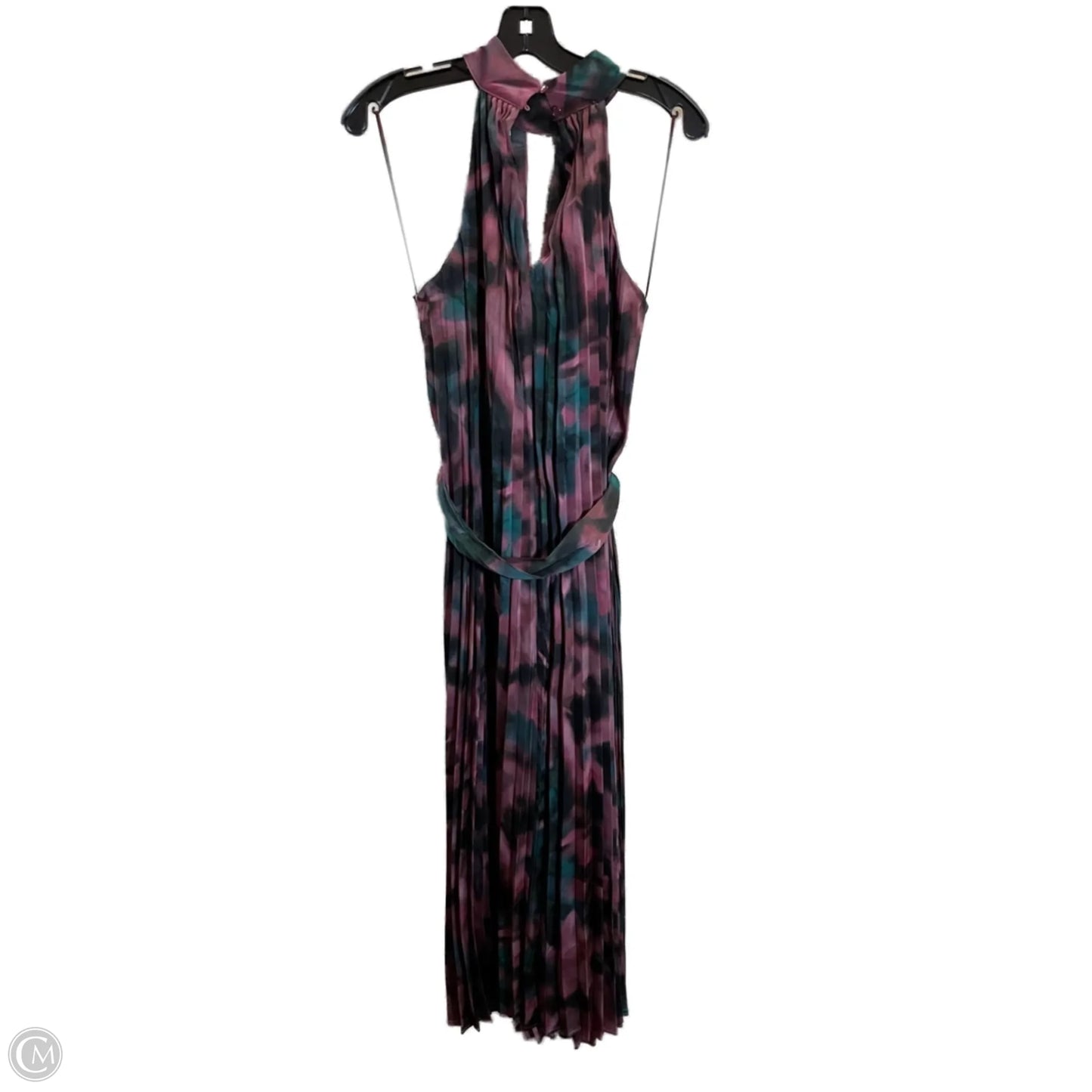 Dress Casual Maxi By Clothes Mentor In Green & Pink, Size: M