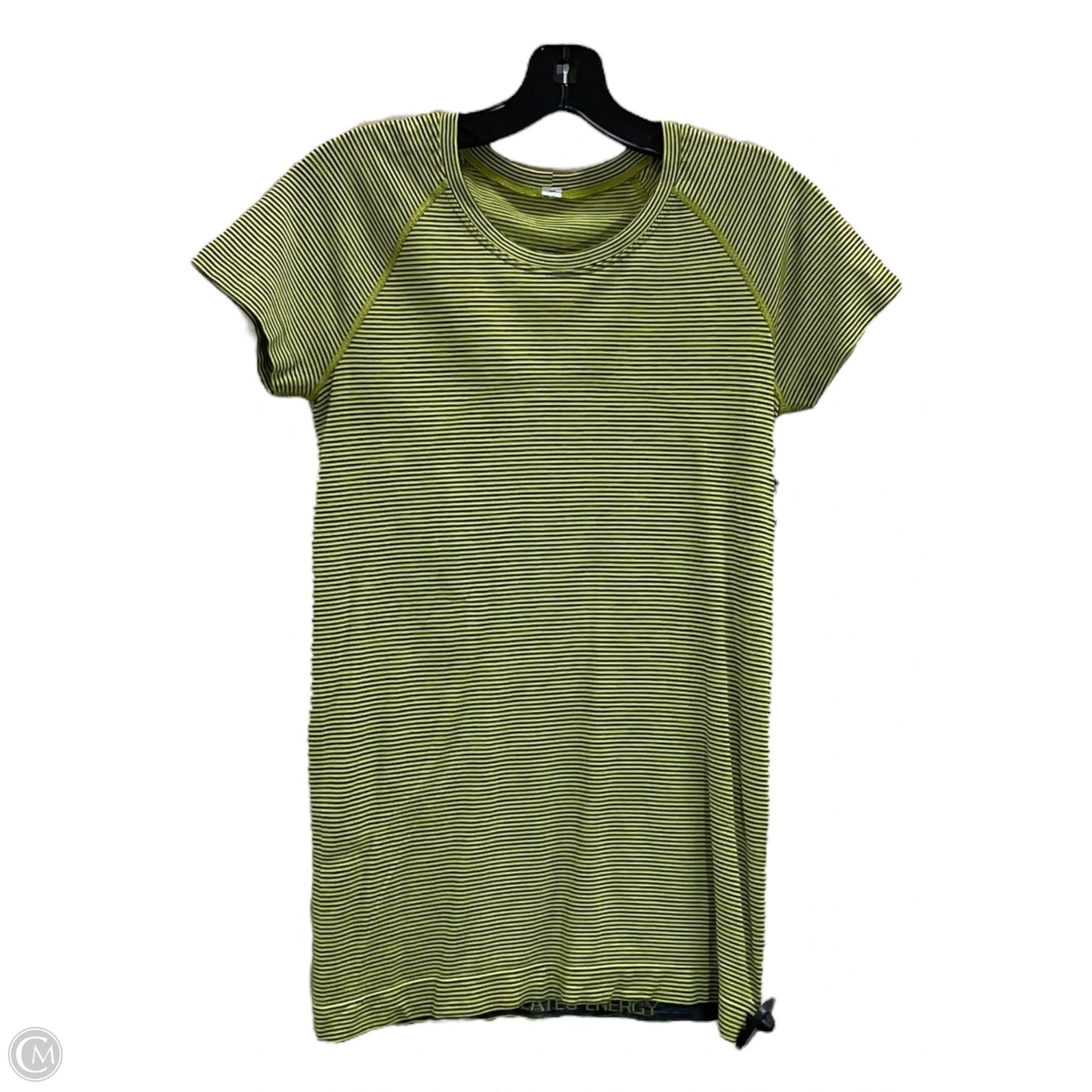 Athletic Top Short Sleeve By Lululemon In Yellow, Size: M