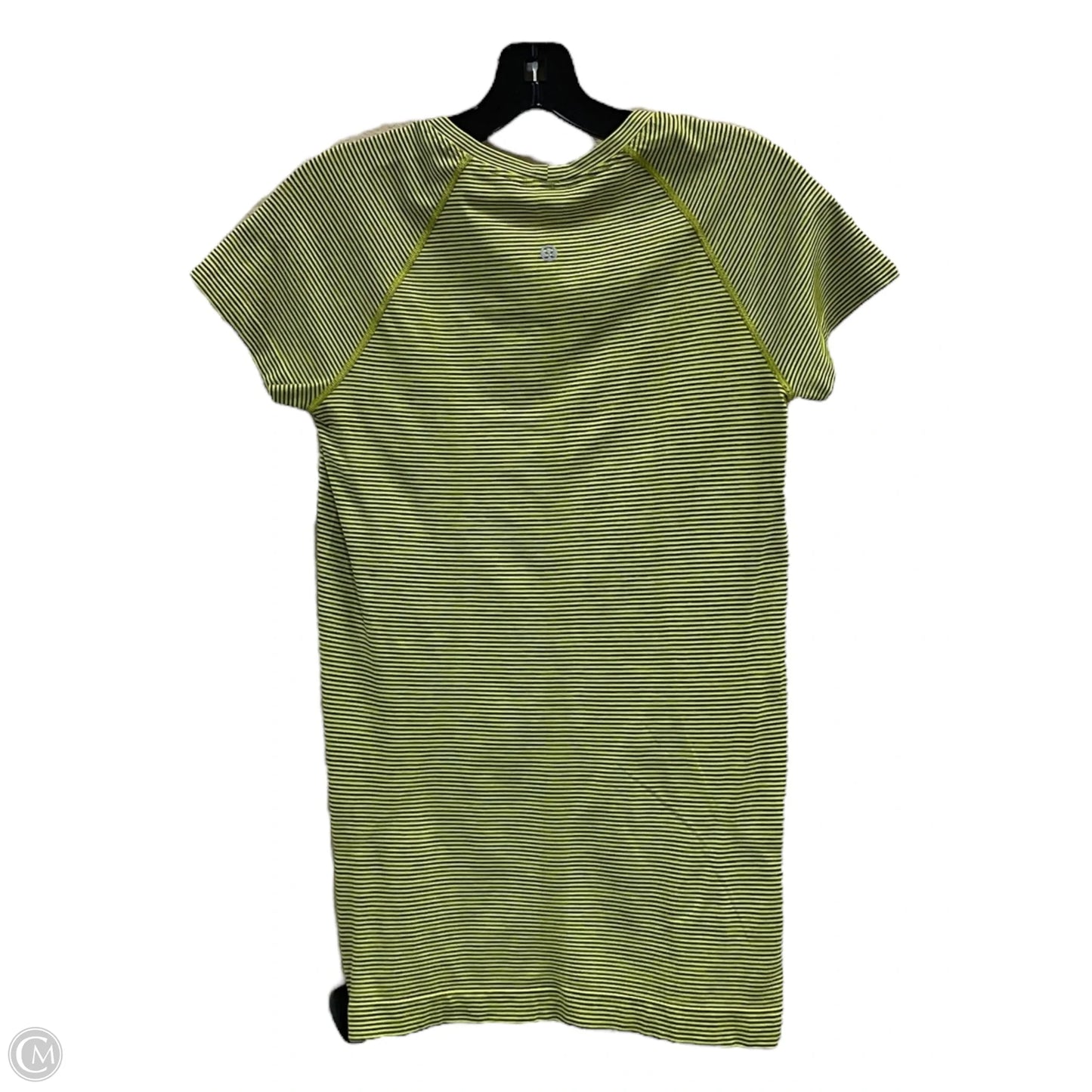 Athletic Top Short Sleeve By Lululemon In Yellow, Size: M