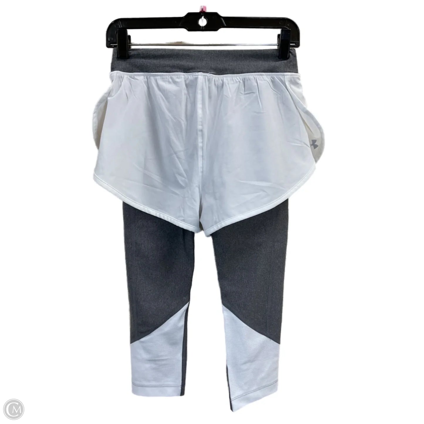Athletic Leggings Capris By Under Armour In Grey, Size: S