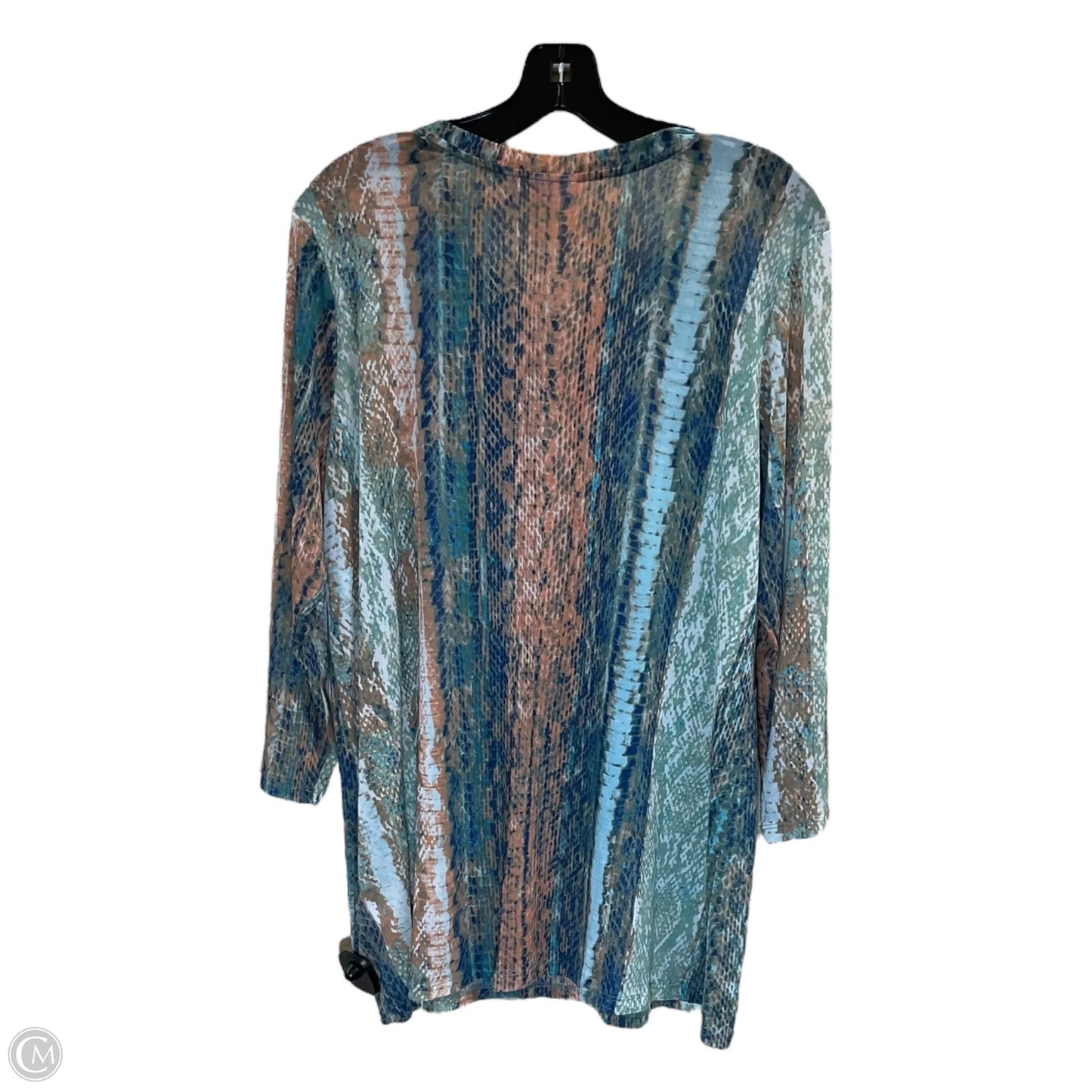 Top Long Sleeve By Logo In Multi-colored, Size: Xl