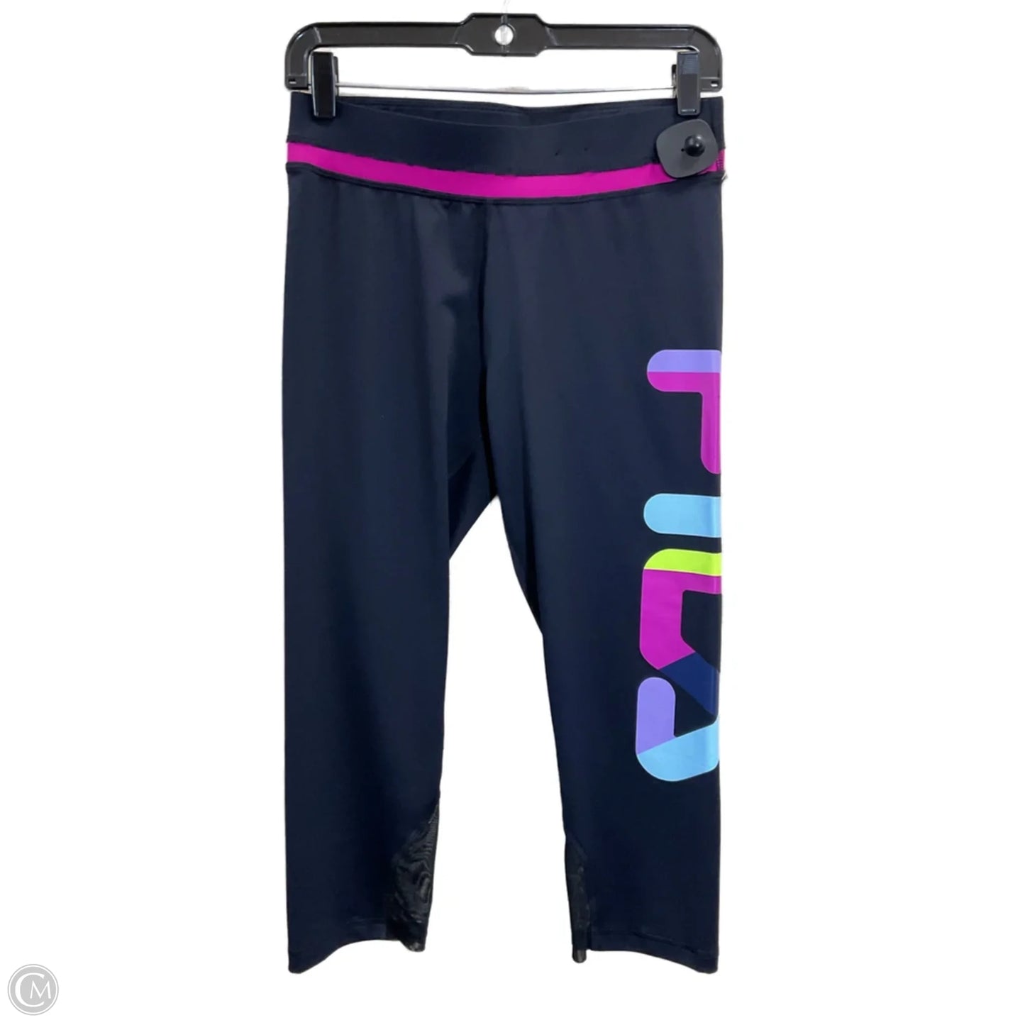 Athletic Leggings By Fila In Black, Size: M