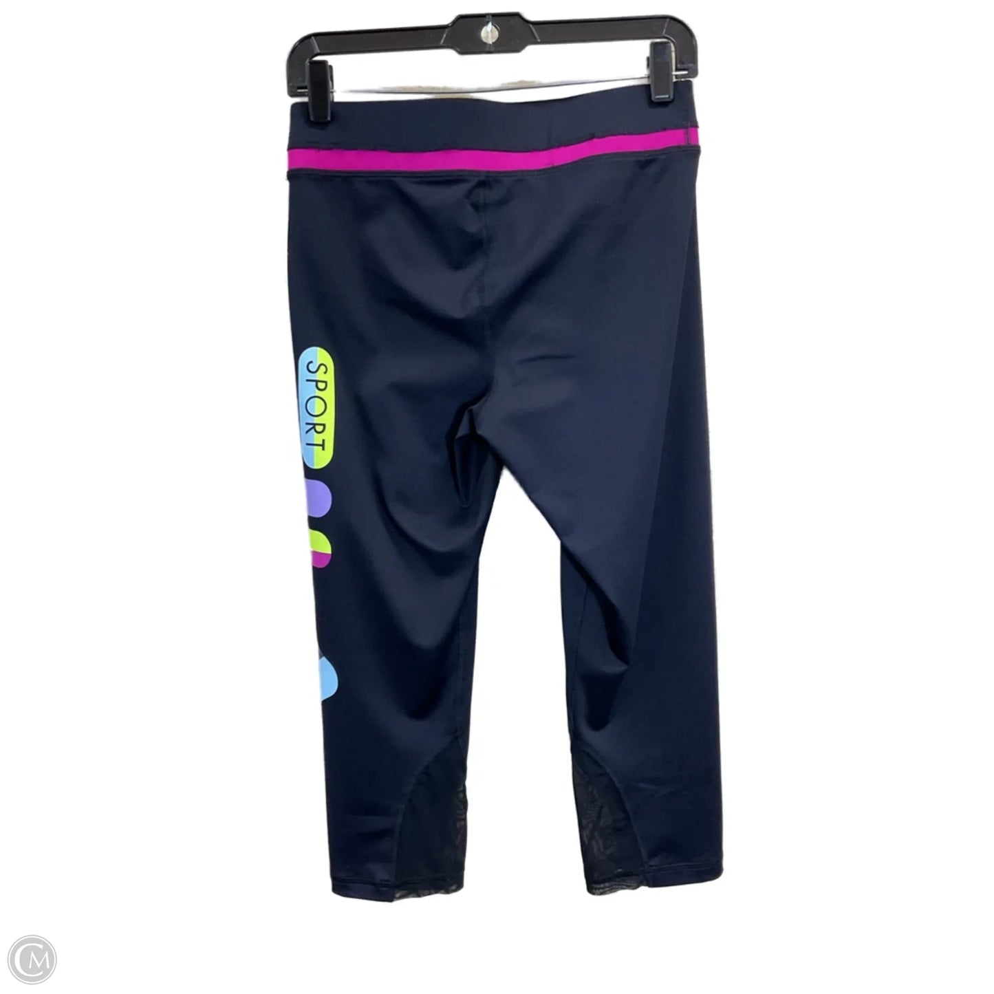 Athletic Leggings By Fila In Black, Size: M