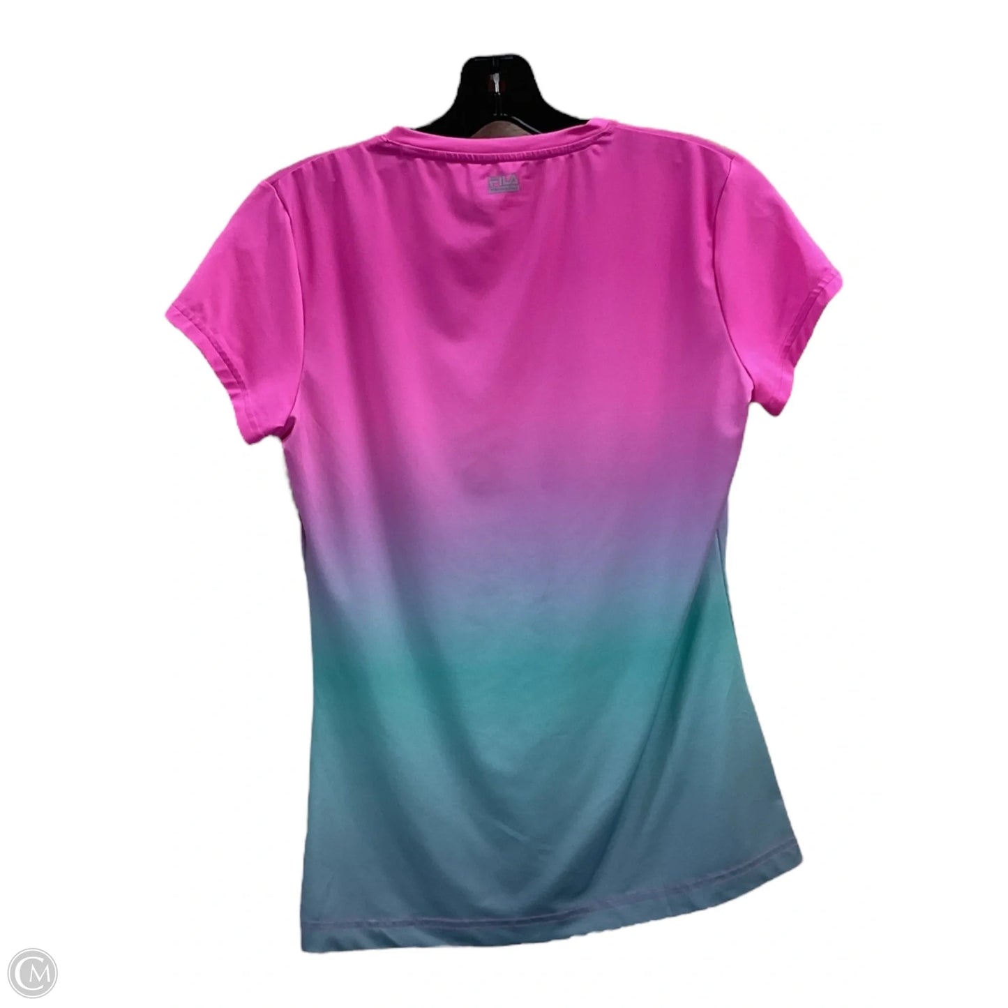 Athletic Top Short Sleeve By Fila In Multi-colored, Size: S