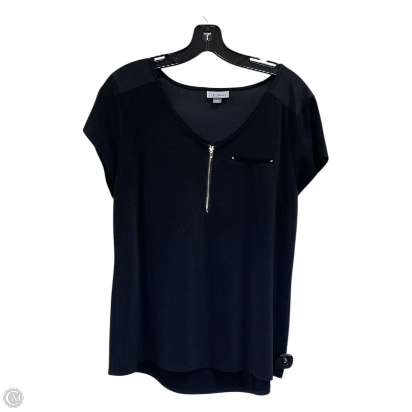 Top Sleeveless By Roz And Ali In Black, Size: L