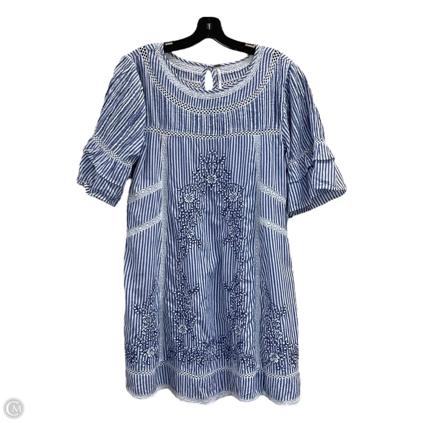 Dress Casual Short By Free People In Blue & White, Size: M