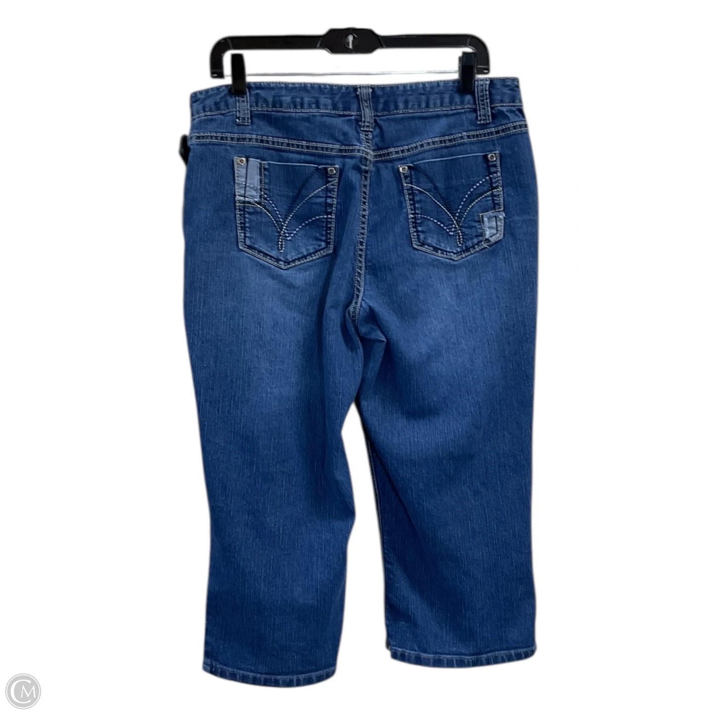 Capris By Christopher And Banks In Blue Denim, Size: 12p