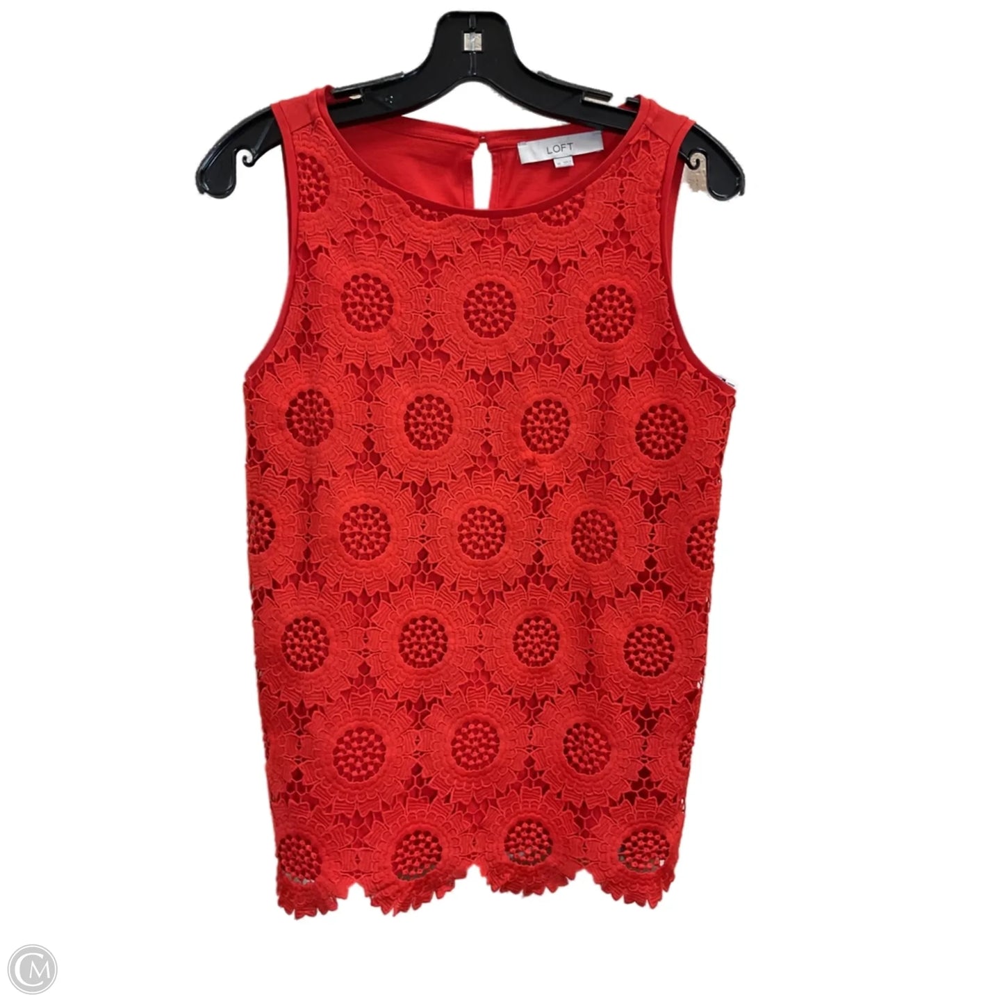 Top Sleeveless By Loft In Red, Size: Xs