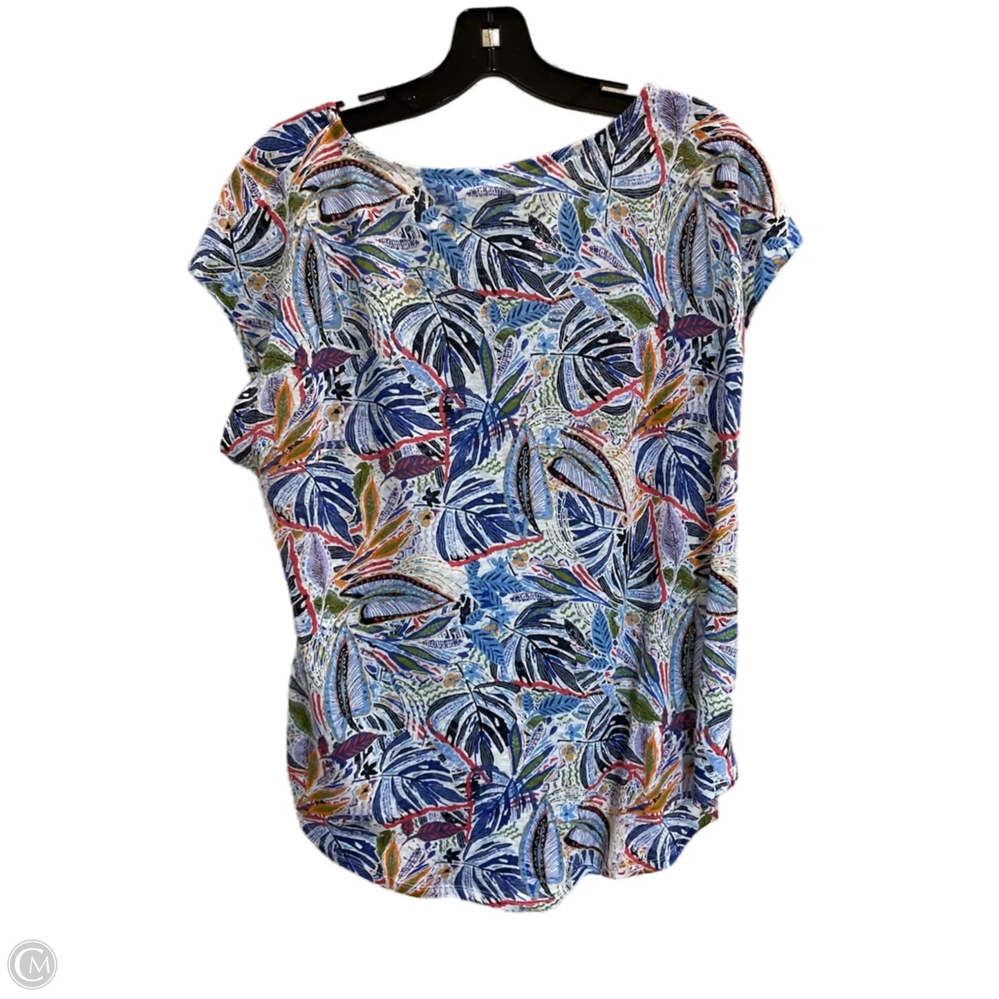 Top Short Sleeve By Cece In Multi-colored, Size: L