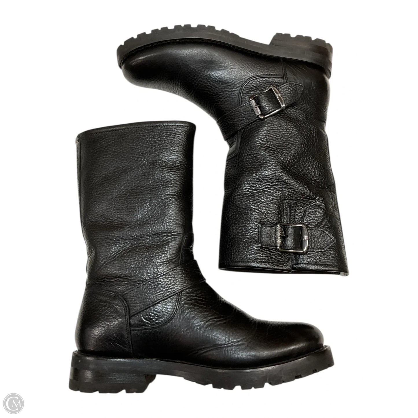 Boots Designer By Frye In Black, Size: 6.5